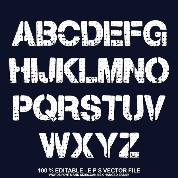 Crystal texture font Vector alfabet met Latijnse letters Mosaic font
