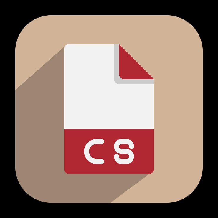 Vector cs document flat icons format extension file type symbol icon vector illustration