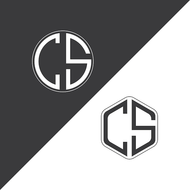 モノグラム (Circle) とポリゴン (Polygon) を組み合わせたロゴデザイン