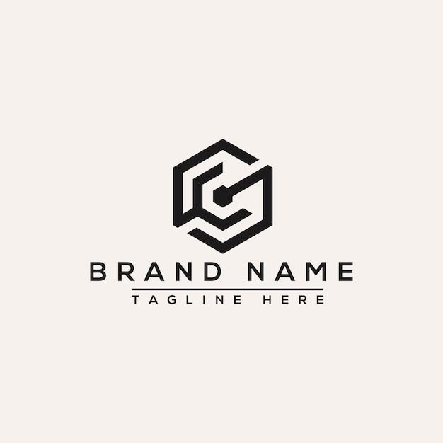 Vettore cs logo design template elemento di branding grafico vettoriale