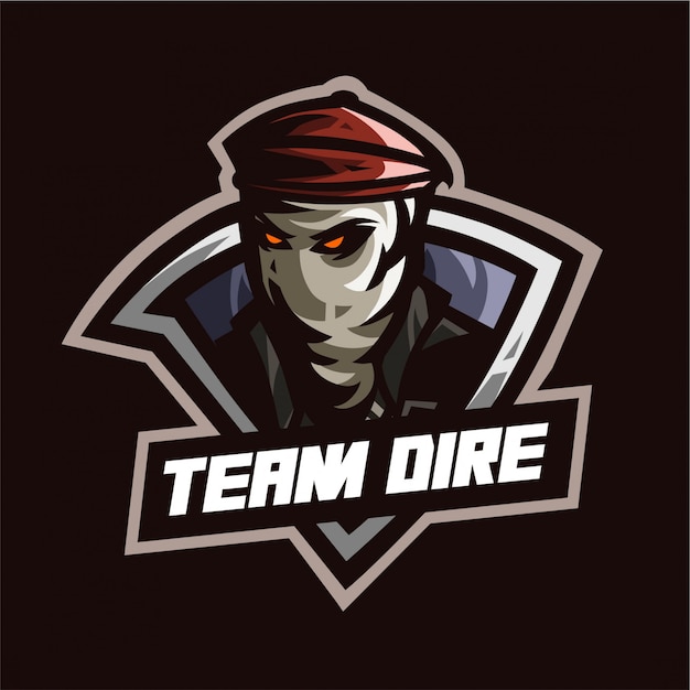 CSGO team dire mascot logo template