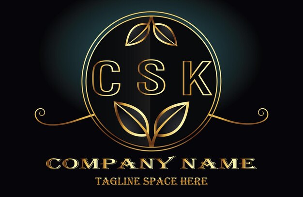 Vector csk letter logo