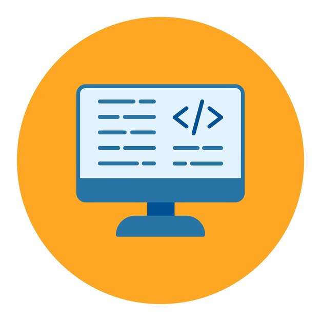 CSS-code platte illustratie