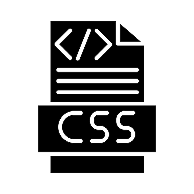 CSS Code Vector Illustration Style