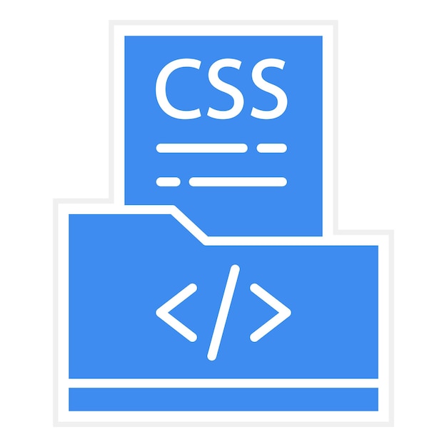 Vettore immagine vettoriale di icone di file css può essere utilizzata per la codifica e lo sviluppo