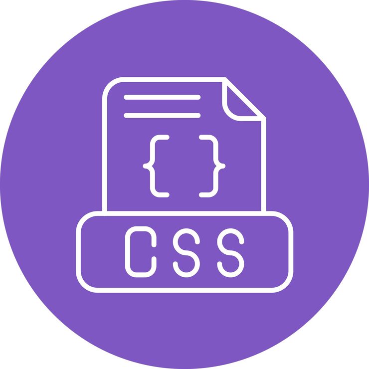 Vector css 檔案圖標向量圖像可以用於電腦編程