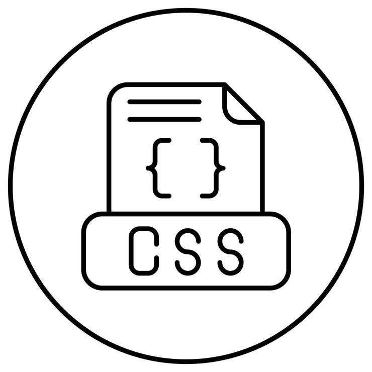Vector css 檔案圖標向量圖像可以用於電腦編程