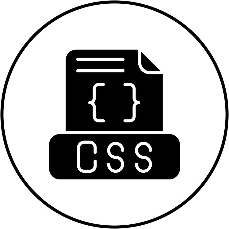 Vector css 檔案圖標向量圖像可以用於電腦編程
