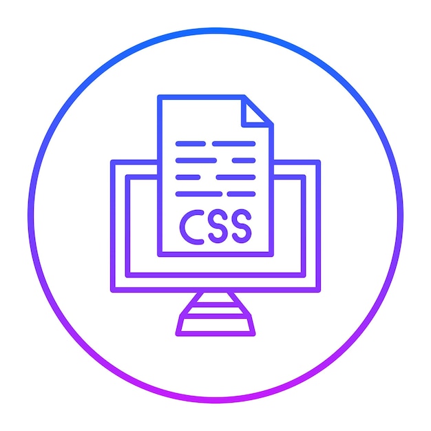 Вектор Иллюстрация векторного файла css