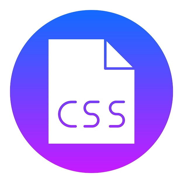 CSS ファイルのベクトルイラスト