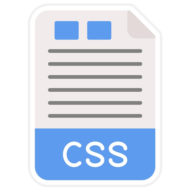 Vector css-icon vector afbeelding kan worden gebruikt voor bestandsformaten