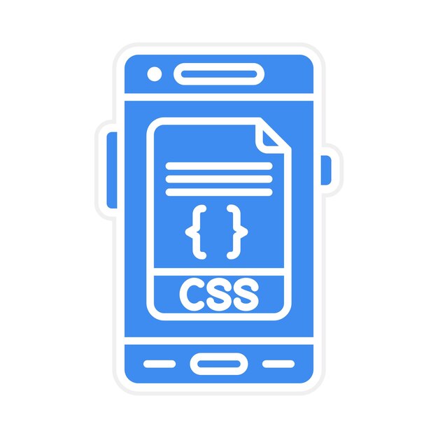 Cssアイコンベクトル画像はモバイルアプリ開発に使用できます