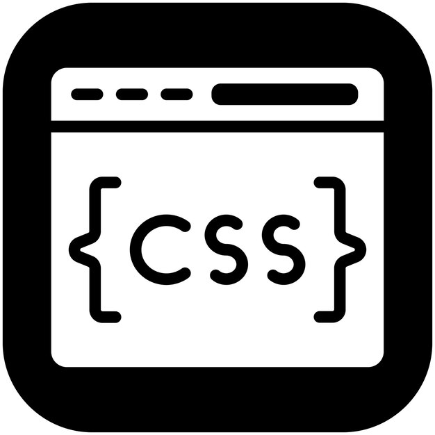 CSS vector icoon illustratie van No Code icoon set