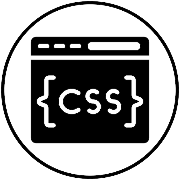 CSS vector icoon illustratie van No Code icoon set