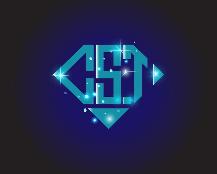 Vector cst initial modern logo design vector icon template