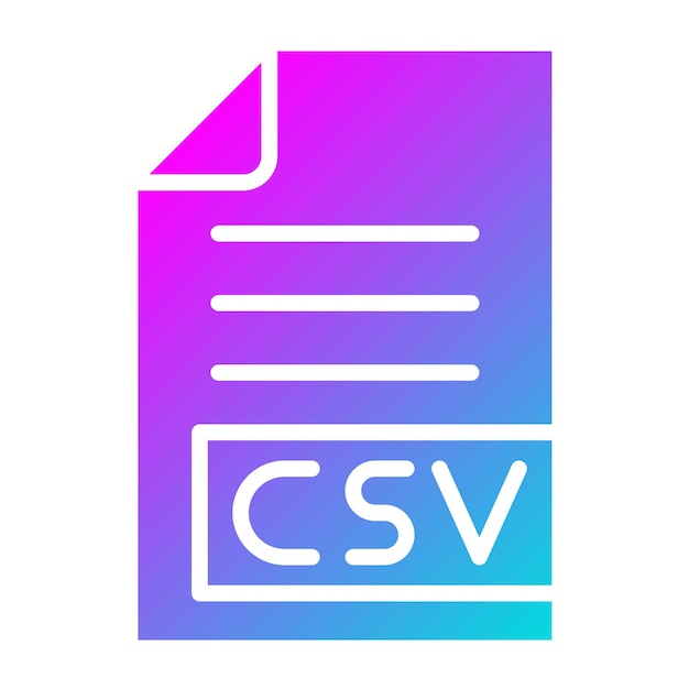 Csv vector icon design illustration