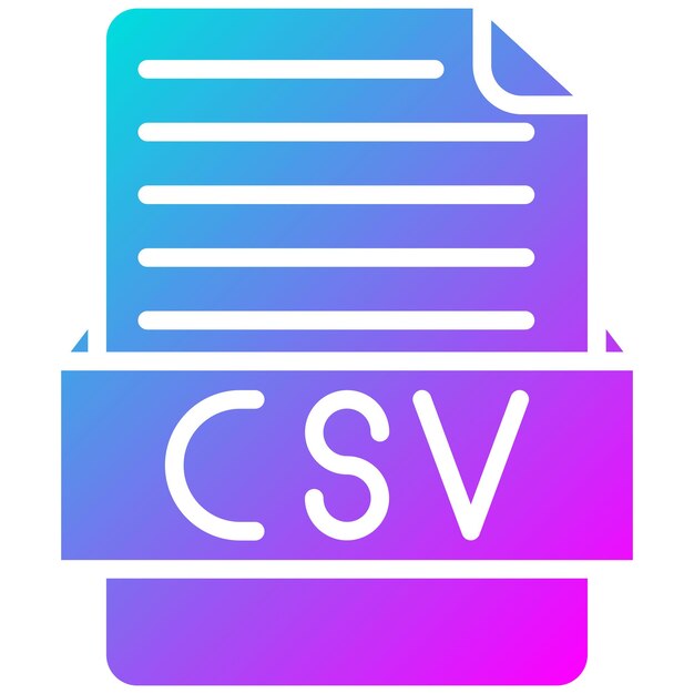 Vector csv vector illustration style