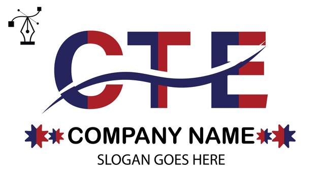 Cte letter logo