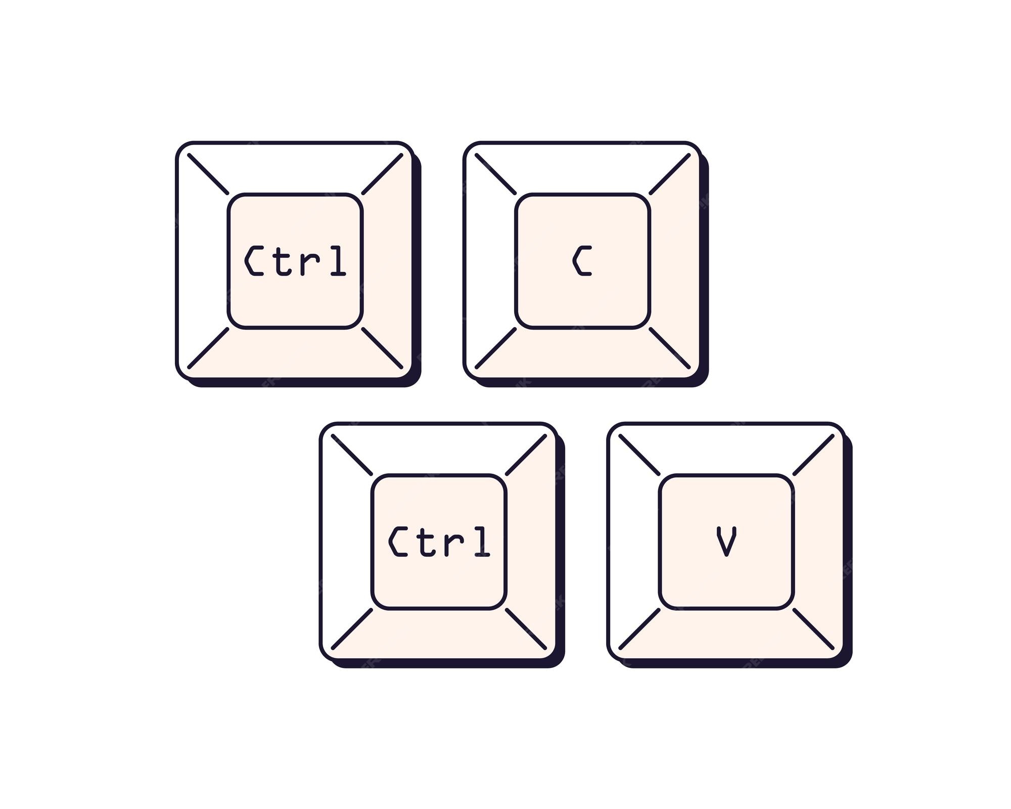 Ctrl c и v, кнопки клавиатуры. кнопки управления, команды ярлыков для ...