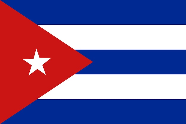 Cuba flag in round design shape Flag of Cuba