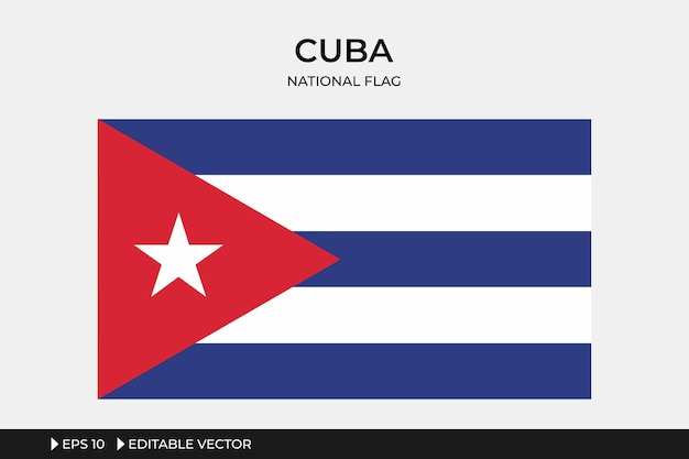 Cuba National Flag Illustration