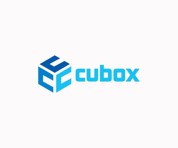 Cube Box with C Letter Logo