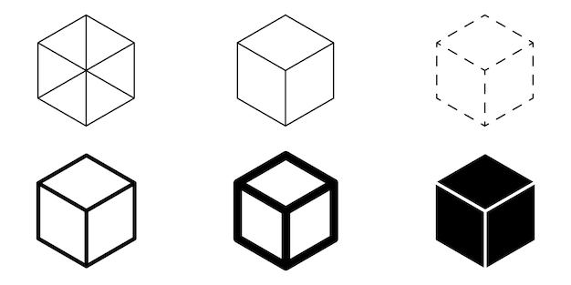 a cube and cube are shown on a white background