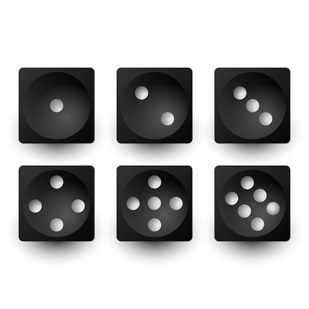 Vector cube dice