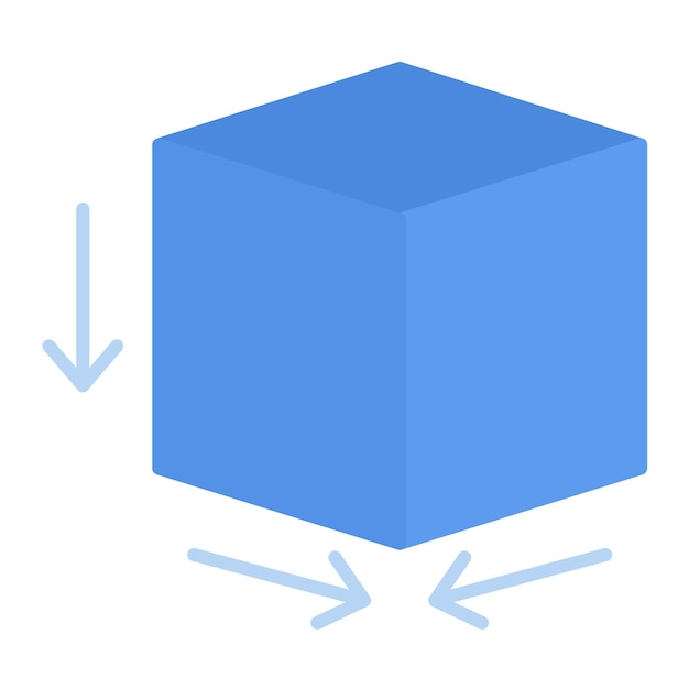 Cube Flat Illustration