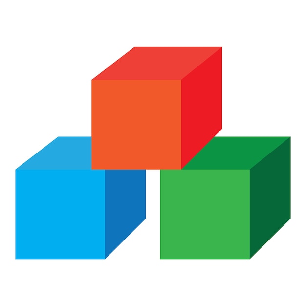 Cube icon vector illustratie ontwerp sjabloon