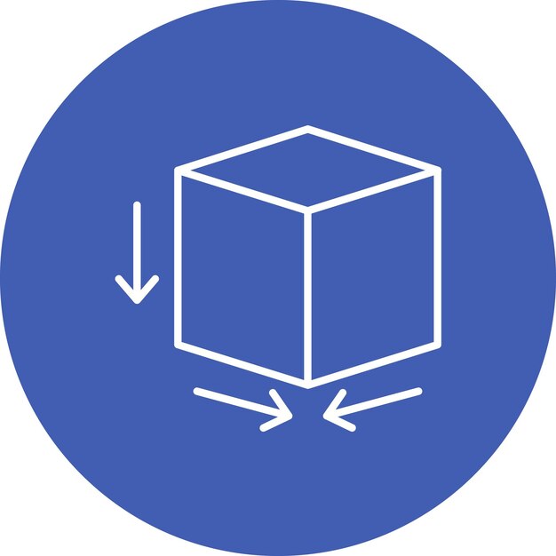 Cube icon vector image Can be used for Physics