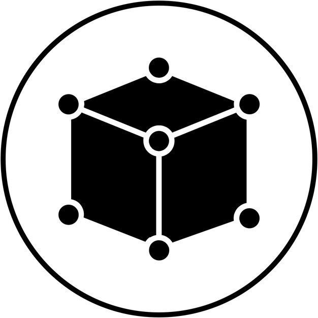 cube vector icon can be used for physics iconset