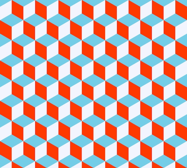 キューブパターン。幾何学的なシンプルな背景。クリエイティブでエレガントなスタイルのイラスト