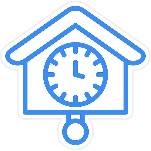 Cuckoo clock icon style