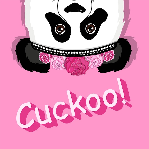 Vector cuckoo panda