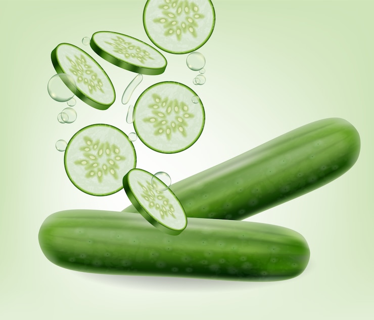 Vector cucumber illustration