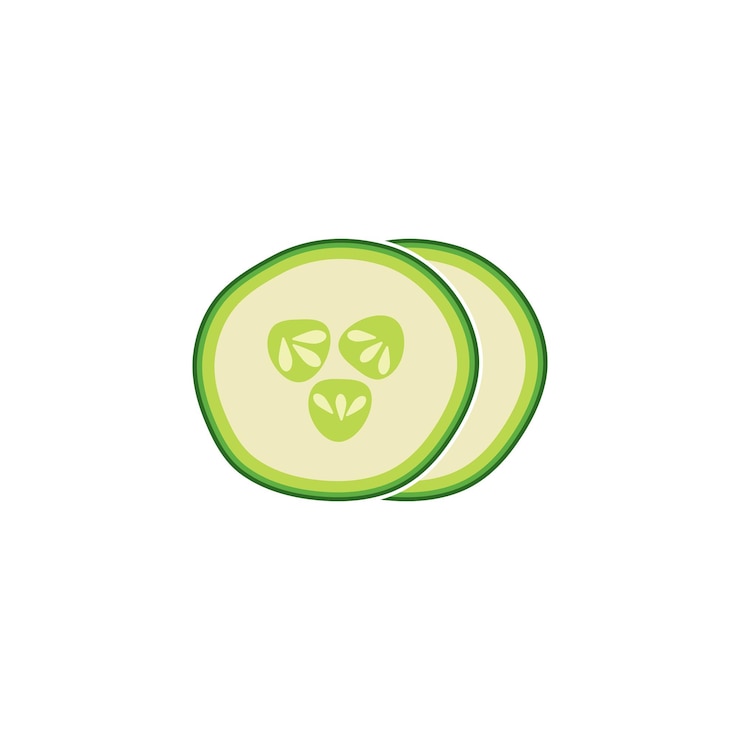 Vector cucumber logo vector icon simple illustration