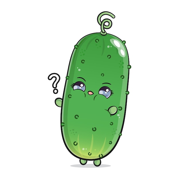 Cucumber and question mark