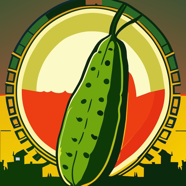 Cucumber Vector Illustration