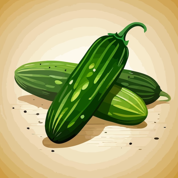 Cucumber Vector Illustration