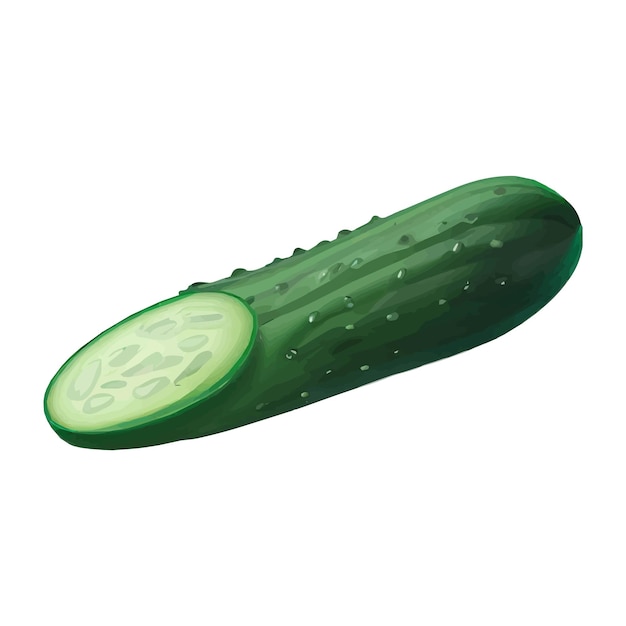 Cucumber vector illustration