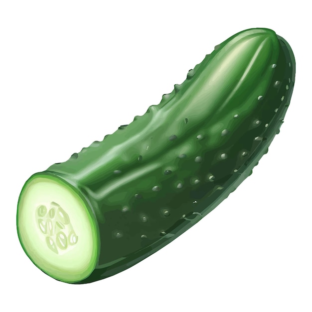 Vector cucumber vector illustration