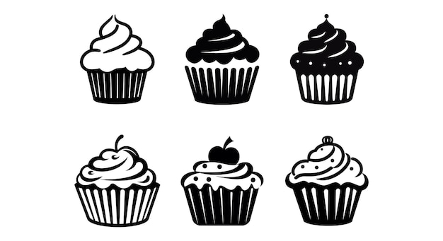 Culinary Delights Silhouetted Muffins (muffins met silhouet)