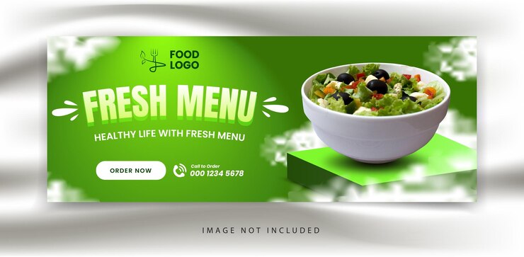 Culinary food and restaurant facebook cover banner template