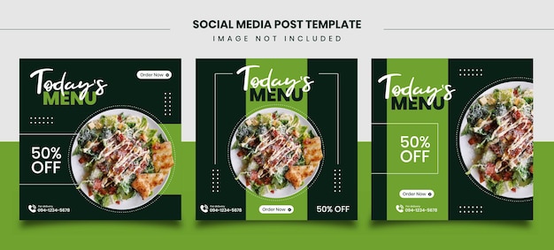 Culinary food social media promotion templat