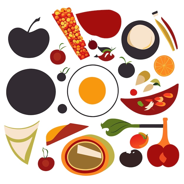 Culinary Silhouettes Vector Art Compilation