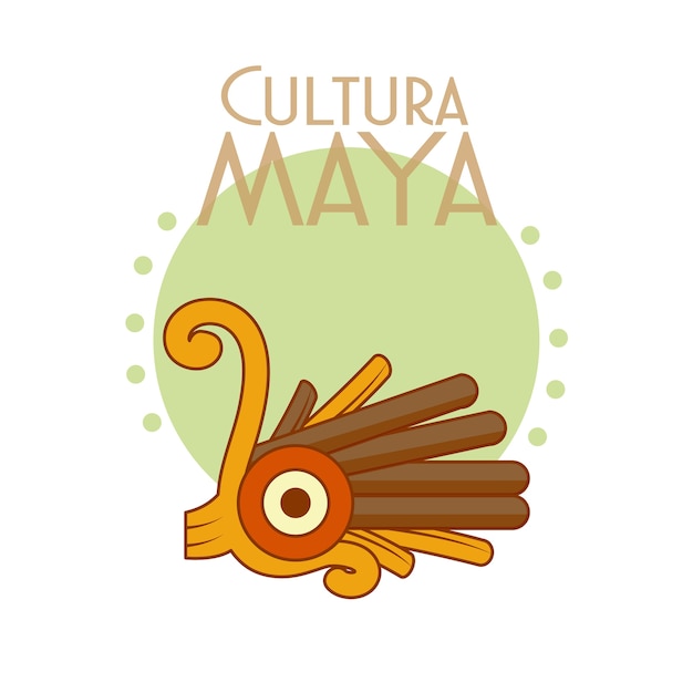 Cultura maya-ansichtkaart