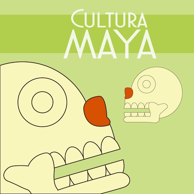 Cultura maya postcard