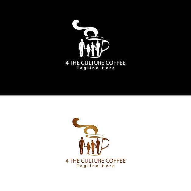 Vector the culture coffee logo 1