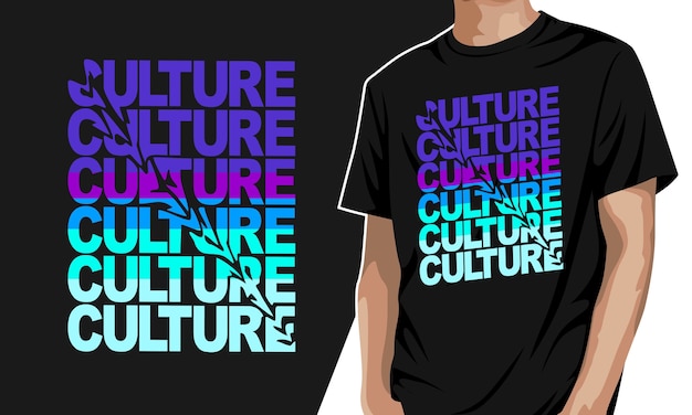 Culture - graphic t-shirt for print